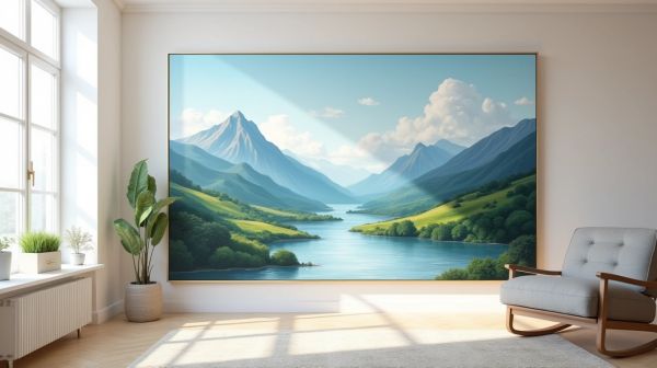 Améliorez votre décoration avec des peintures acryliques paysage grand format